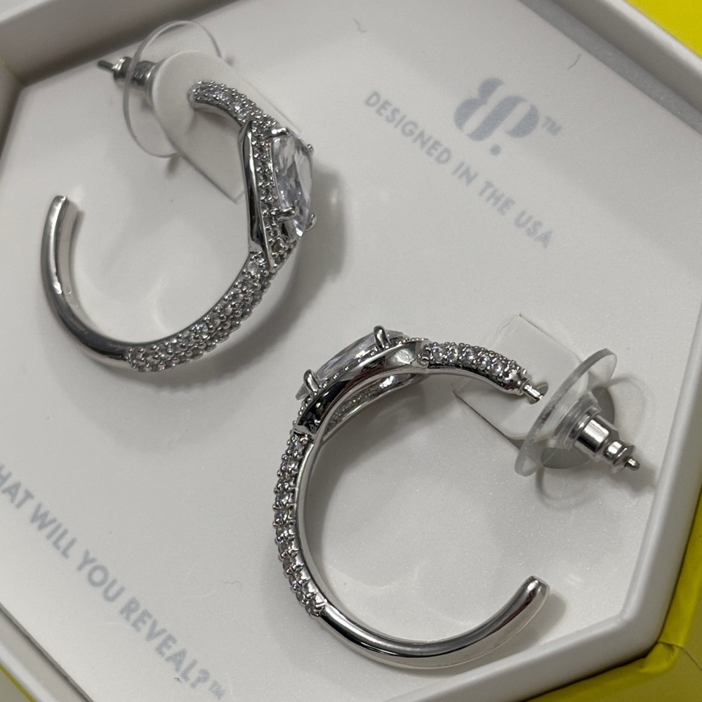 Elegant Silver Hoop Earrings